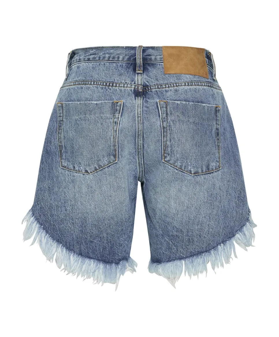 Denim Shorts|ONE TEASPOON Hollywood Frankies Long Length Denim Shorts