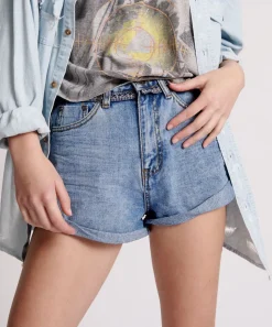 Denim Shorts|ONE TEASPOON Hollywood Hills Bandits High Waist Denim Shorts