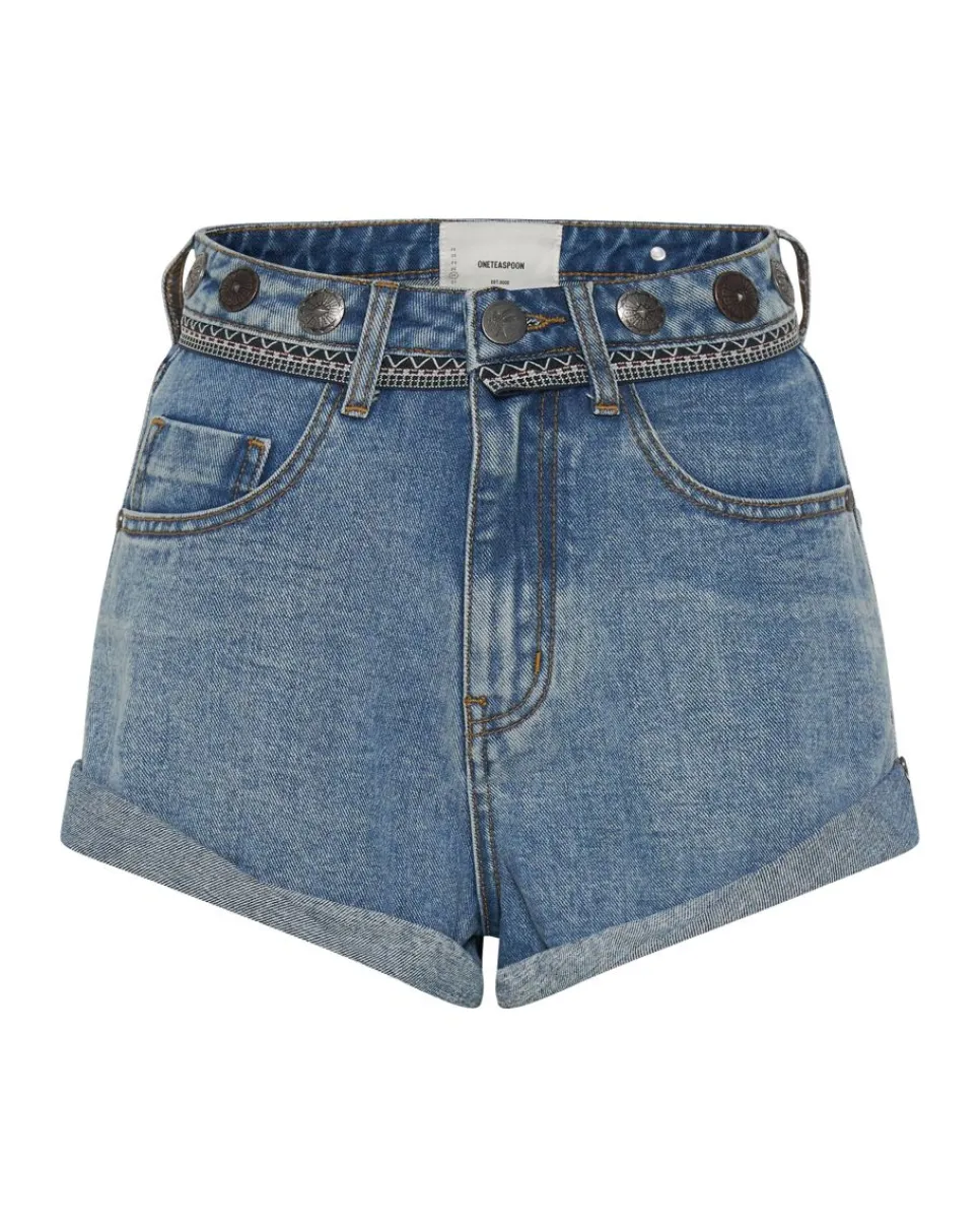 Denim Shorts|ONE TEASPOON Hollywood Hills Bandits High Waist Denim Shorts