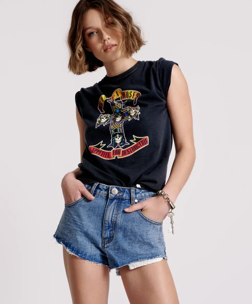 Denim Shorts|ONE TEASPOON Hollywood The One Fitted Cheeky Denim Shorts