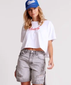 Graphic Tees|ONE TEASPOON Howdy Boxy Crop Tee
