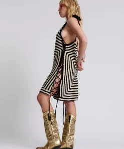 Mini Dresses|ONE TEASPOON Hypnotized Hand Crochet Dress