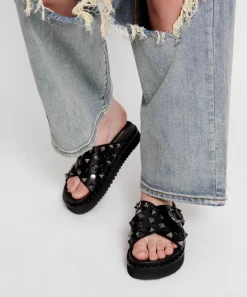 Accessories|ONE TEASPOON Iggy Studded Cross Over Slide