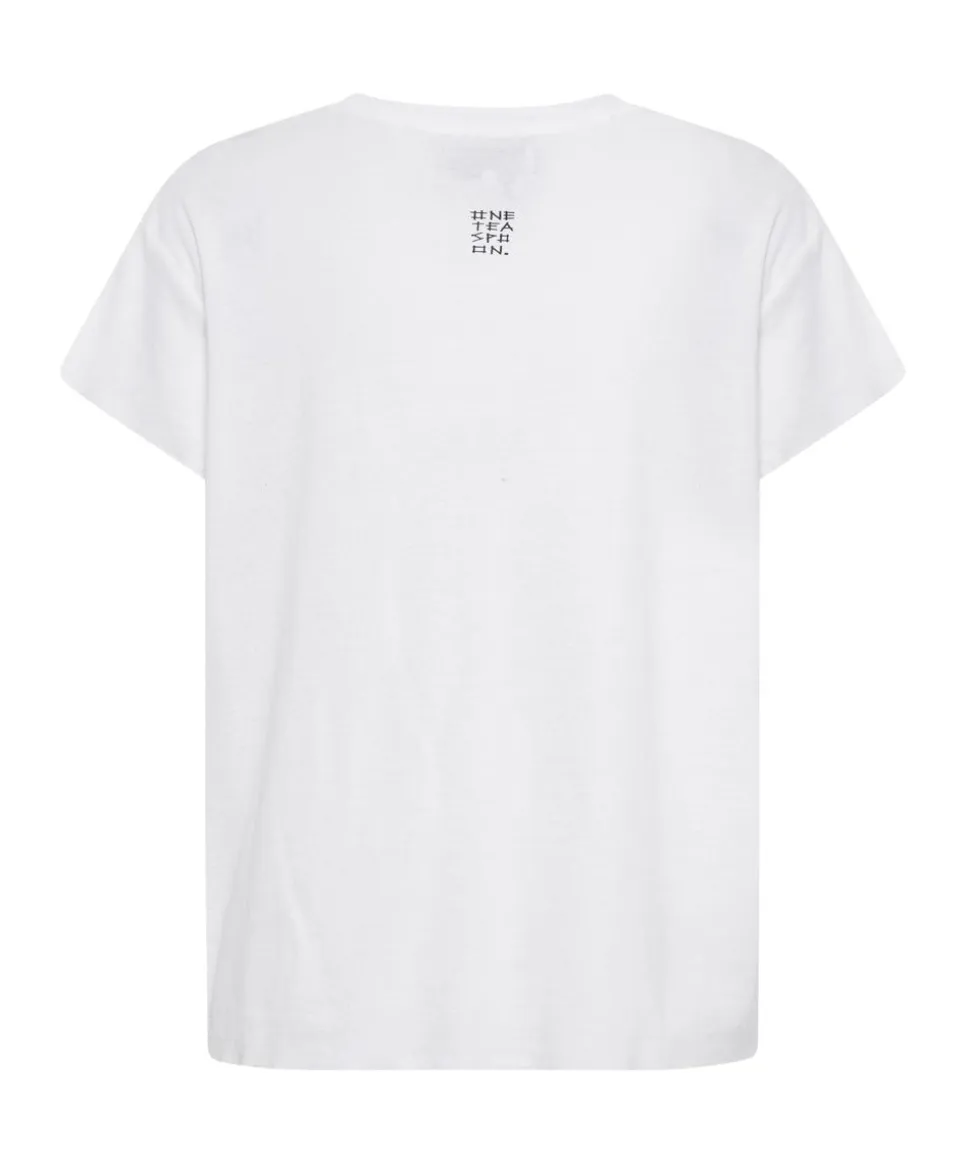Basic Tees|ONE TEASPOON Ivory Deep V Cut Out Tee