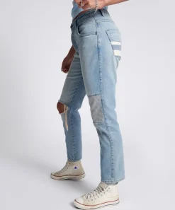 Denim Jeans|ONE TEASPOON Jailbird Truckers Mid Rise Straight Leg Jeans