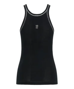 Tees & Tanks|ONE TEASPOON Jett Black Bower Bird Rib Singlet