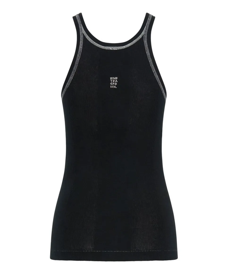 Tees & Tanks|ONE TEASPOON Jett Black Bower Bird Singlet