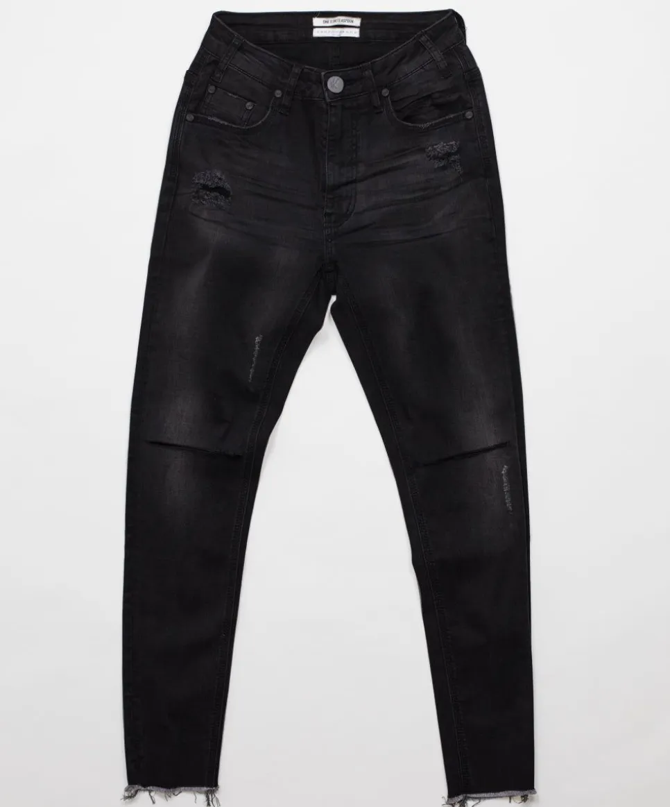 Denim Jeans|ONE TEASPOON Jett Black Freebirds Ii