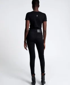 Denim Jeans|ONE TEASPOON Jett Black Preachers High Waist Skinny Jeans