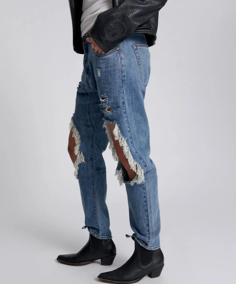 Denim Jeans|ONE TEASPOON Johnny Blue Messed Up Saints Boyfriend Jeans