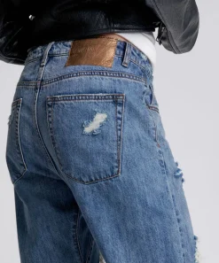 Denim Jeans|ONE TEASPOON Johnny Blue Messed Up Saints Boyfriend Jeans