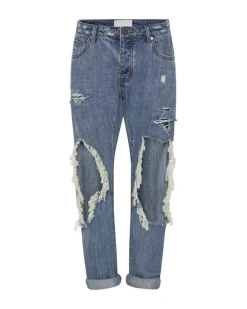 Denim Jeans|ONE TEASPOON Johnny Blue Messed Up Saints Boyfriend Jeans