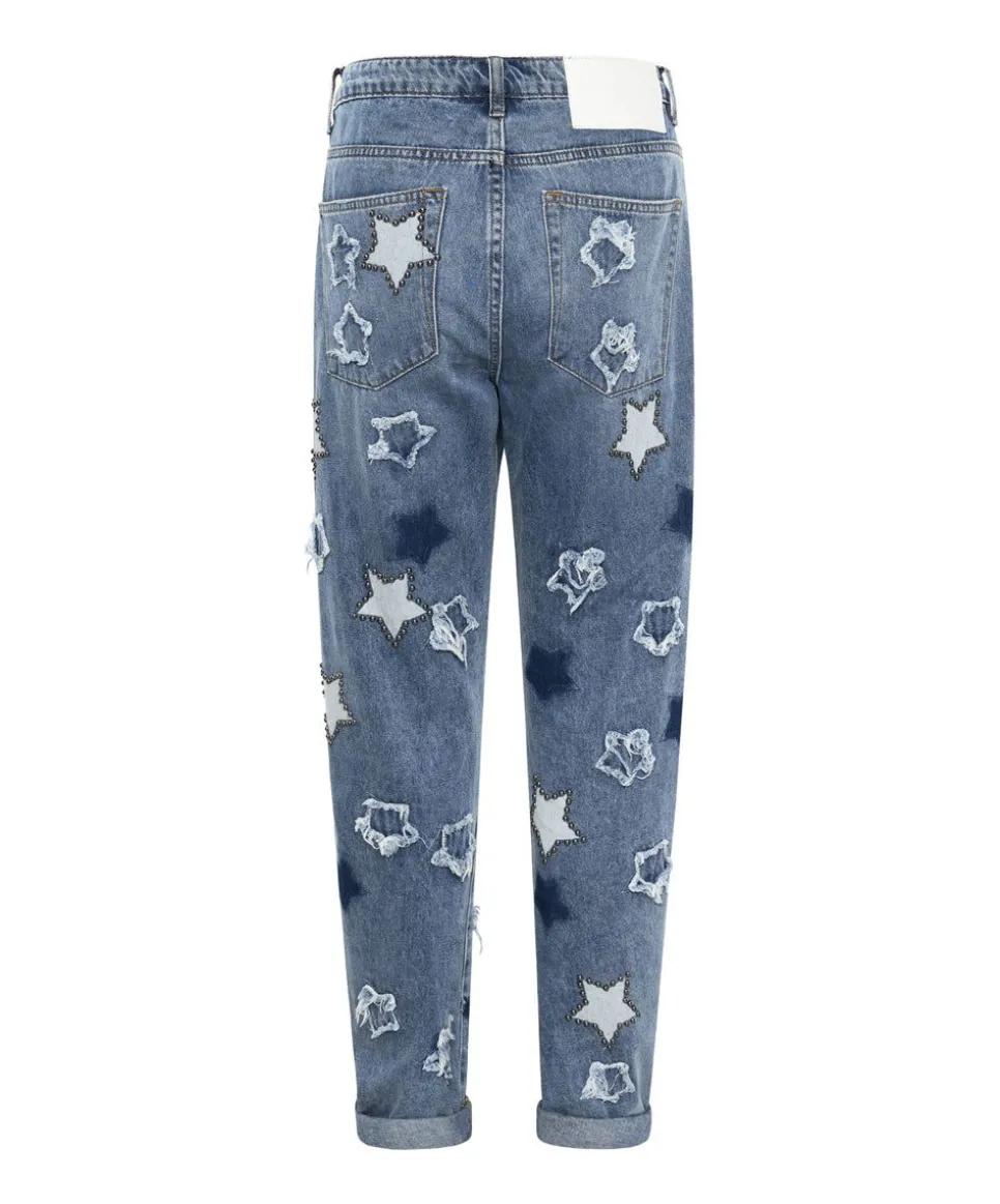 Denim Jeans|ONE TEASPOON Johnny Blue Star Saints Boyfriend Jeans