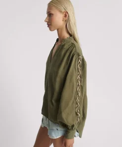 Tops|ONE TEASPOON Johnny Linen Lace Up Shirt