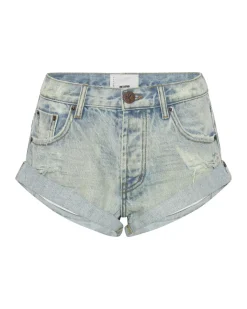 Denim Shorts|ONE TEASPOON Kansas Blue Bandit Low Waist Denim Shorts