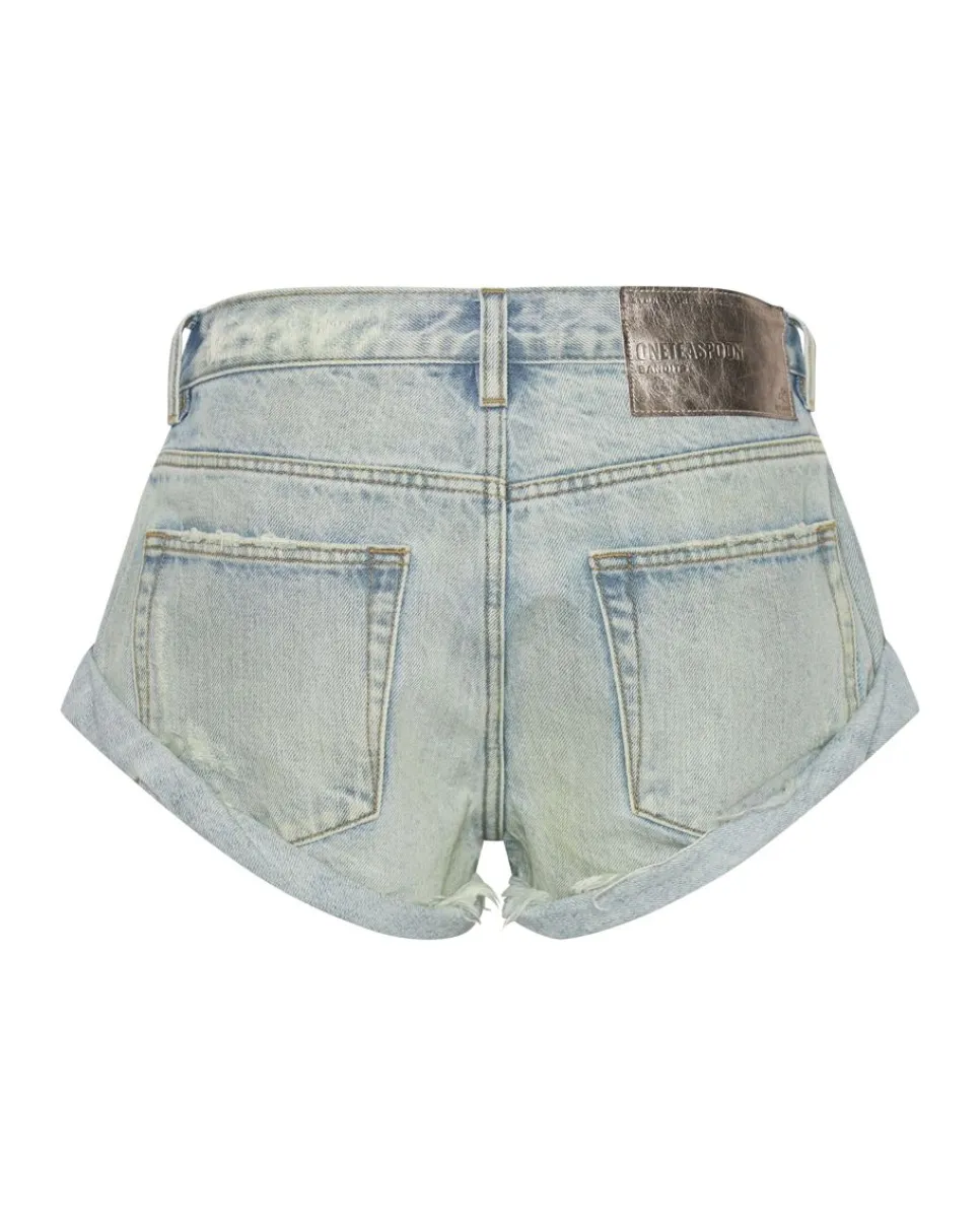 Denim Shorts|ONE TEASPOON Kansas Blue Bandit Low Waist Denim Shorts