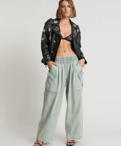 Denim Jeans|ONE TEASPOON Kansas Blue Denim Parachute Pants
