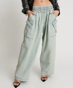 Denim Jeans|ONE TEASPOON Kansas Blue Denim Parachute Pants