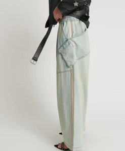 Denim Jeans|ONE TEASPOON Kansas Blue Denim Parachute Pants