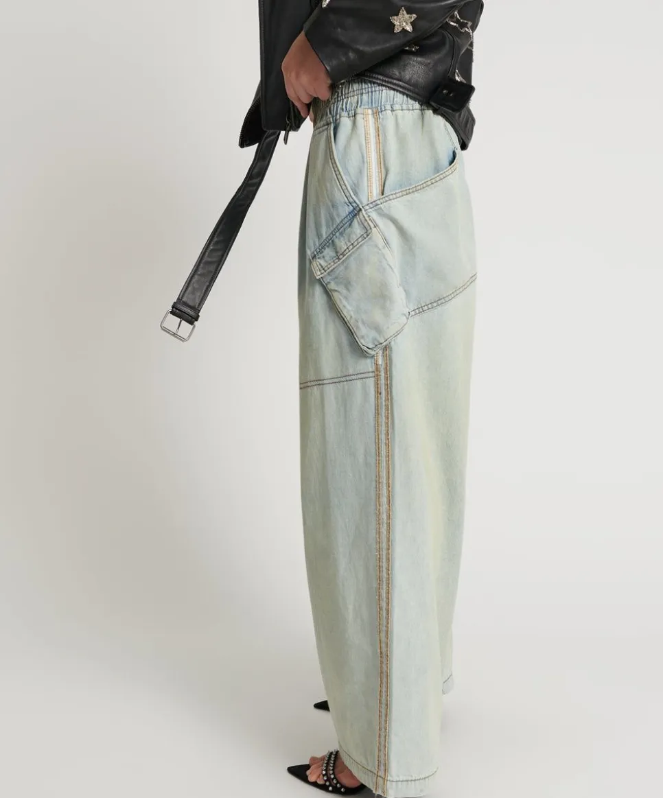 Denim Jeans|ONE TEASPOON Kansas Blue Denim Parachute Pants