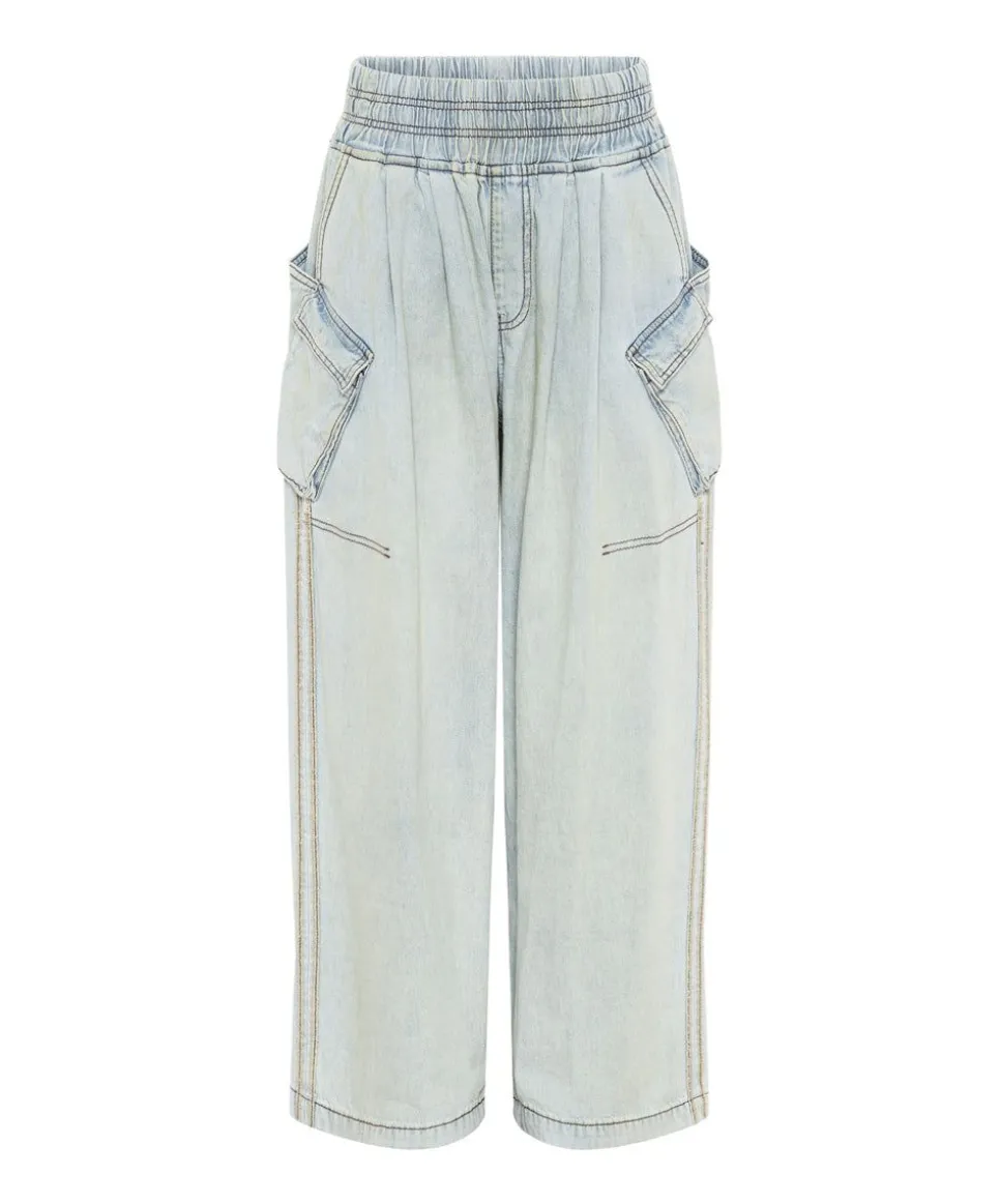 Denim Jeans|ONE TEASPOON Kansas Blue Denim Parachute Pants