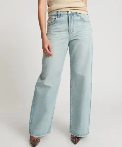 Denim Jeans|ONE TEASPOON Kansas Blue Jackson Mid Waist Wide Leg Jeans
