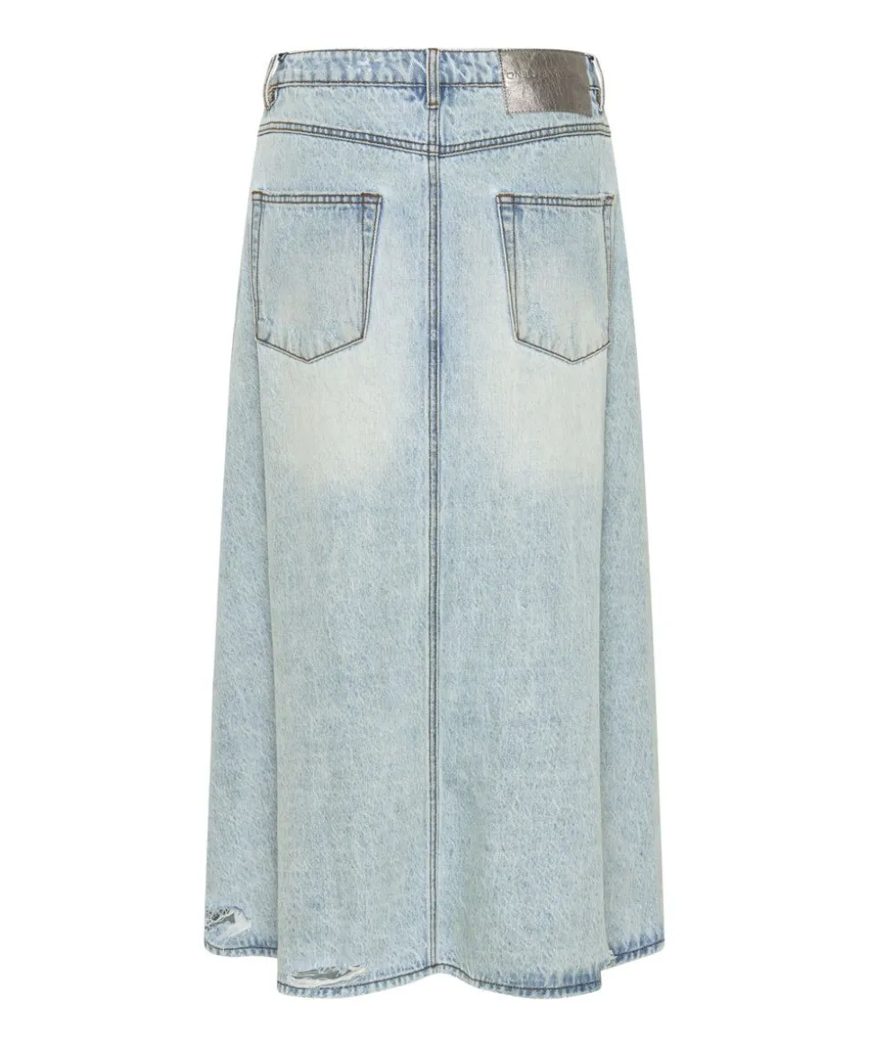 Denim Skirts|ONE TEASPOON Kansas Blue Mrs Carter Long Denim Skirt