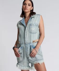 Denim Jumpsuits|ONE TEASPOON Kansas Blue Palisades Overall