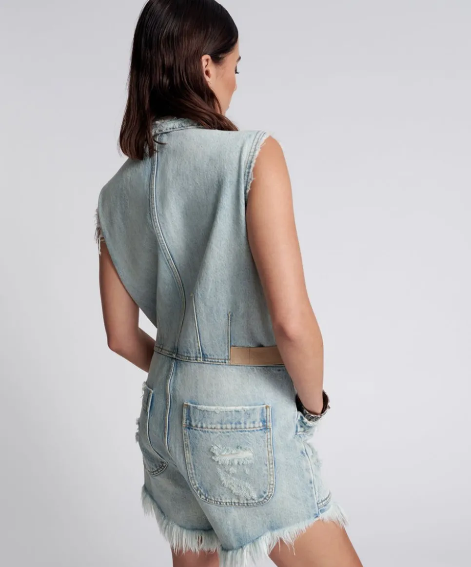 Denim Jumpsuits|ONE TEASPOON Kansas Blue Palisades Overall