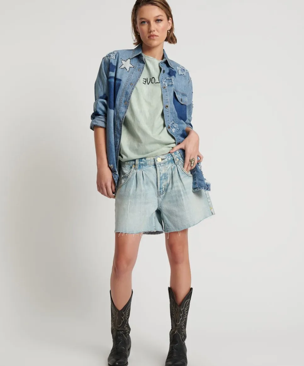 Denim Shorts|ONE TEASPOON Kansas Blue Super Relaxed Shaker Shorts