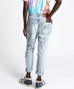Denim Jeans|ONE TEASPOON Kansas Blue Trashed Saints Boyfriend Jeans