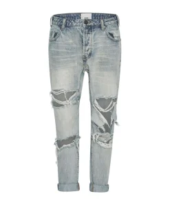 Denim Jeans|ONE TEASPOON Kansas Blue Trashed Saints Boyfriend Jeans