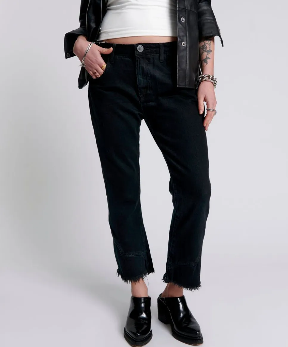 Denim Jeans|ONE TEASPOON Kicks Mid Waist Kick Flare Jeans