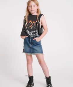Clothing|ONE TEASPOON Kids Dirty Indigo 2020 Mini High Waist Denim Skirt