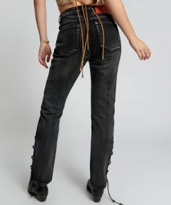 Denim Jeans|ONE TEASPOON Laced Awesome Baggies High Waist Straight Leg Jeans