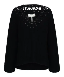 Knitwear|ONE TEASPOON Laced Up Knit Sweater