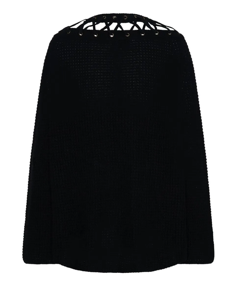 Knitwear|ONE TEASPOON Laced Up Knit Sweater