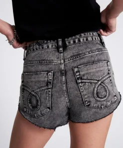 Denim Shorts|ONE TEASPOON Laced Up The One Fitted Cheeky Denim Shorts