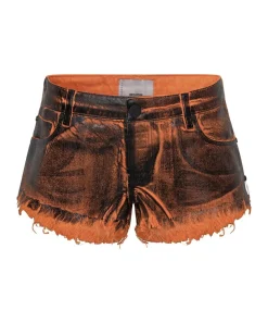 Denim Shorts|ONE TEASPOON Lacquered Bonitas Low Waist Denim Shorts