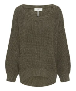 Knitwear|ONE TEASPOON Le Freak Metallic Zipped Knit Sweater