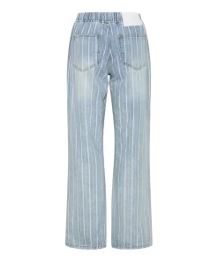 Denim Jeans|ONE TEASPOON Le Stripe Roadhouse Wide Leg Drawstring Jeans