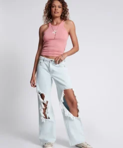 Denim Jeans|ONE TEASPOON Le Surf Jackson Mid Waist Wide Leg Jeans