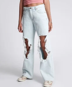 Denim Jeans|ONE TEASPOON Le Surf Jackson Mid Waist Wide Leg Jeans