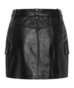 Bottoms|ONE TEASPOON Leather Biker Mini Skirt