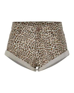 Bottoms|ONE TEASPOON Leopard Print Leather Low Waist Bandits