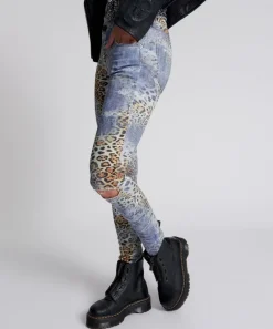 Denim Jeans|ONE TEASPOON Leoparty Freebirds Ii High Waist Skinny Jeans