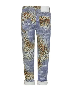 Denim Jeans|ONE TEASPOON Leoparty Truckers Mid Rise Straight Leg Jeans