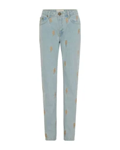 Denim Jeans|ONE TEASPOON Lightning Bolt Awesome Baggies High Waist Straight Jeans