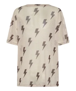 Tees & Tanks|ONE TEASPOON Lightning Strikes Mesh Tee Shirt