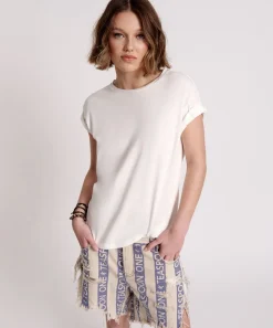 Basic Tees|ONE TEASPOON Lucky 8 Fine Rib Boyfriend Tee